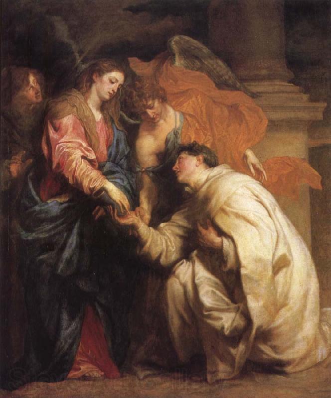 Anthony Van Dyck The mystic marriage of the Blessed Hermann Foseph with Mary Spain oil painting art